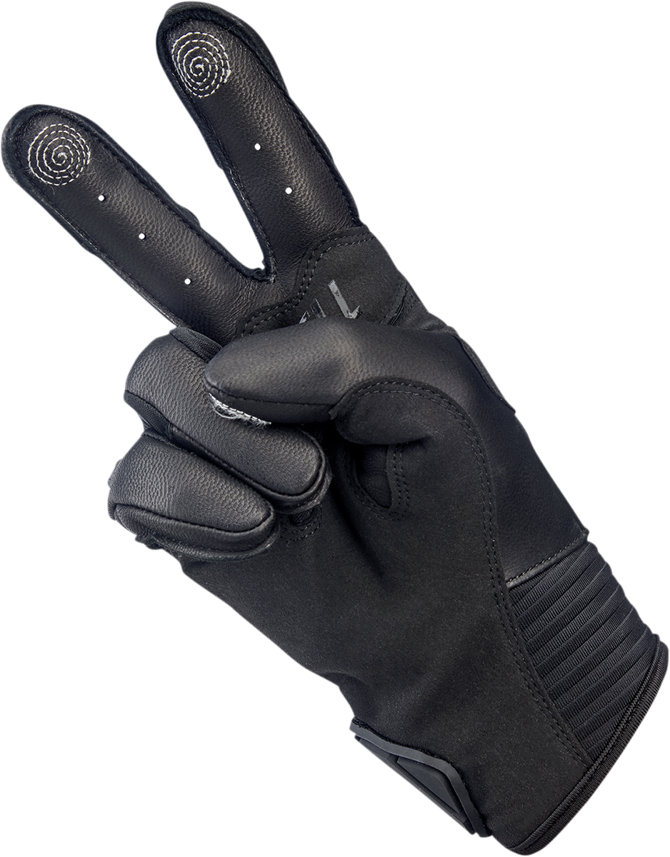 BILTWELL Bridgeport Gloves - Black Out - Medium 1509-0101-303