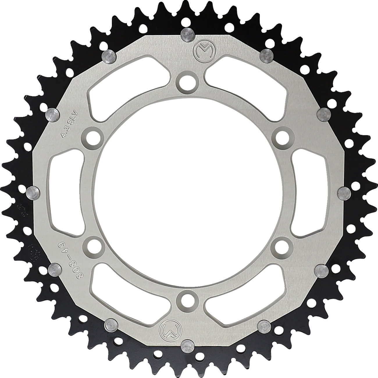 MOOSE RACING Dual Sprocket - Silver - 49 Tooth 1210-808-49-11X