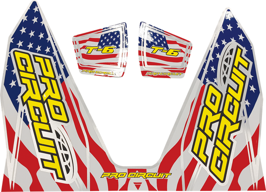 PRO CIRCUIT T-6 Decal - Stars and Stripes DC22T6-SS