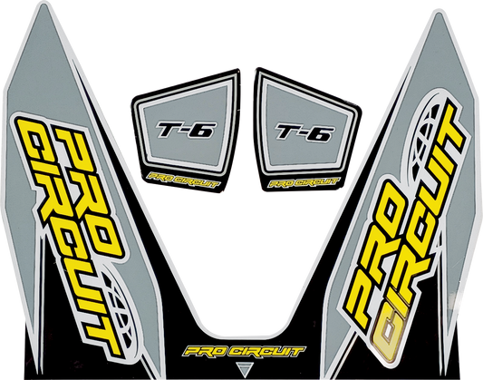 PRO CIRCUIT T-6 Decal - Gray DC22T6-GRAY