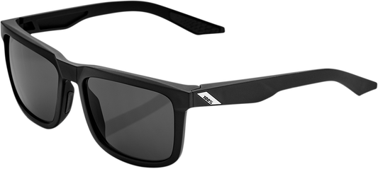 100% Blake Sunglasses - Matte Black - Smoke 61029-100-57
