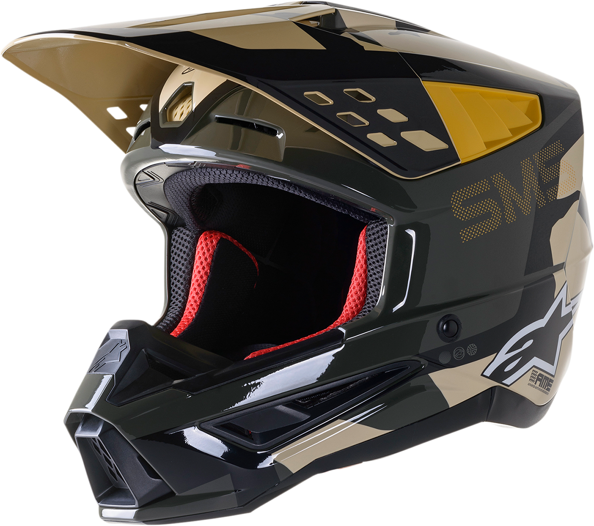 ALPINESTARS SM5 Helmet - Rover - Sand/Tangerine/Camo - XL 8303921-8049-XL