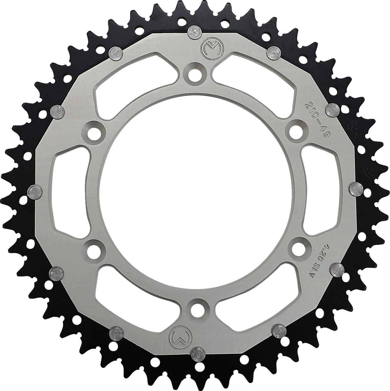 MOOSE RACING Dual Sprocket - Silver - 49 Tooth 1210-210-49-11X