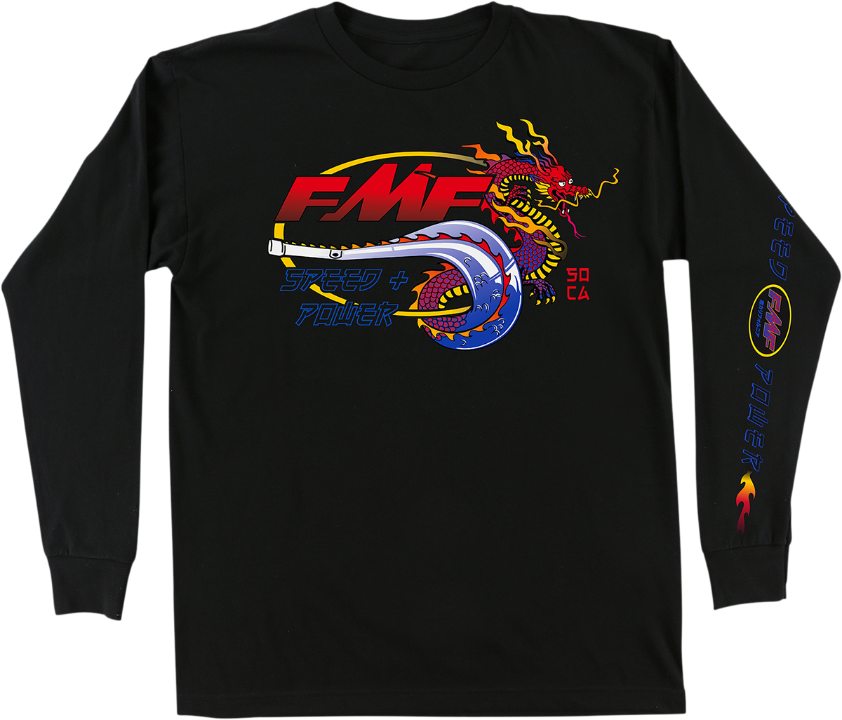 FMF Fire Starter Long-Sleeve T-Shirt - Black - Small FA21119901BKSM 3030-21327