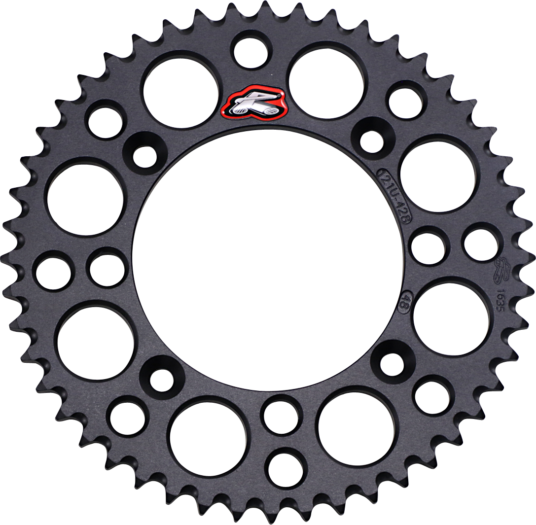 RENTHAL Sprocket - Black - 48 Tooth 121U-428-48GPBK