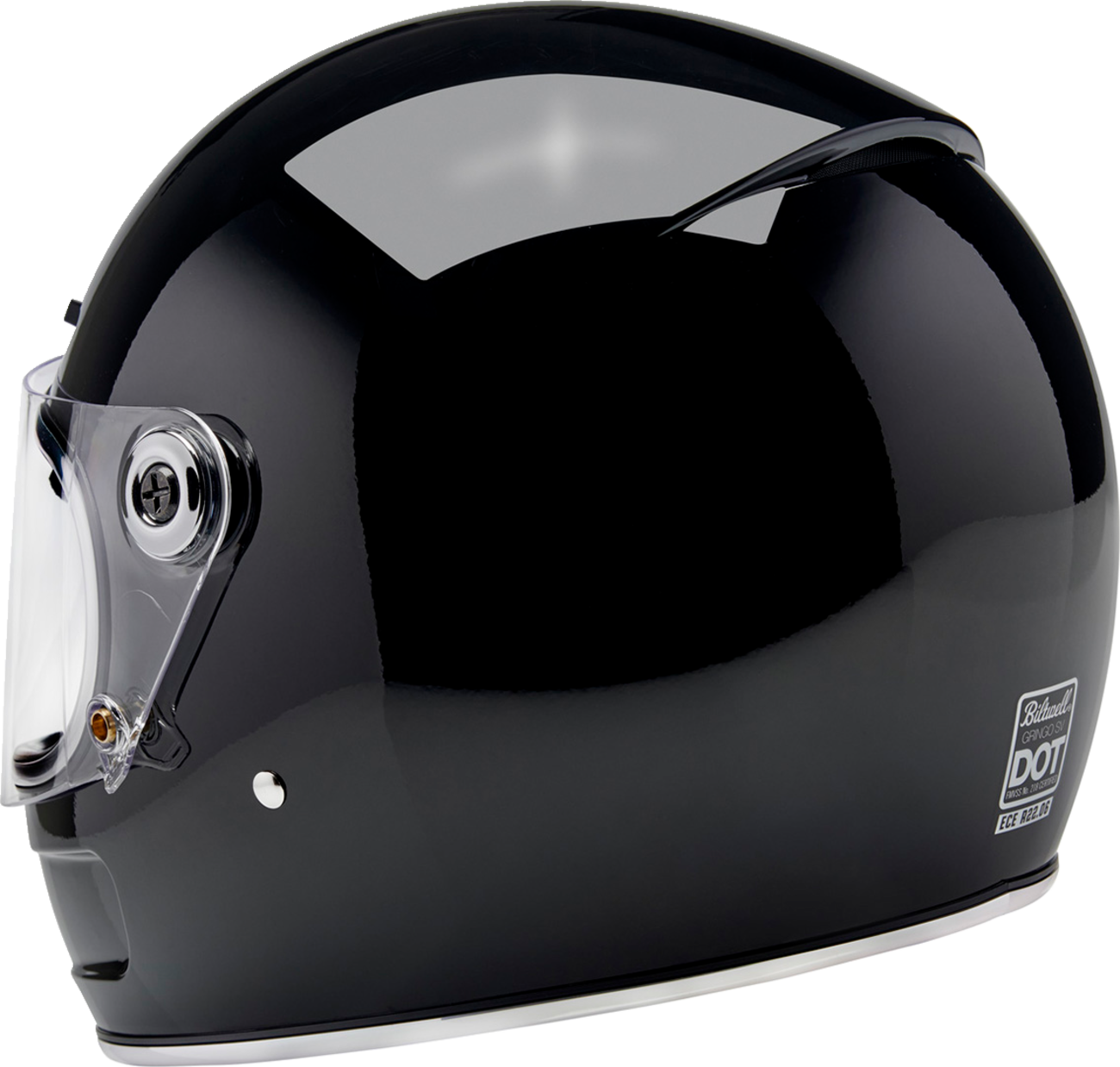 BILTWELL Gringo SV Helmet - Gloss Black - Small 1006-101-502