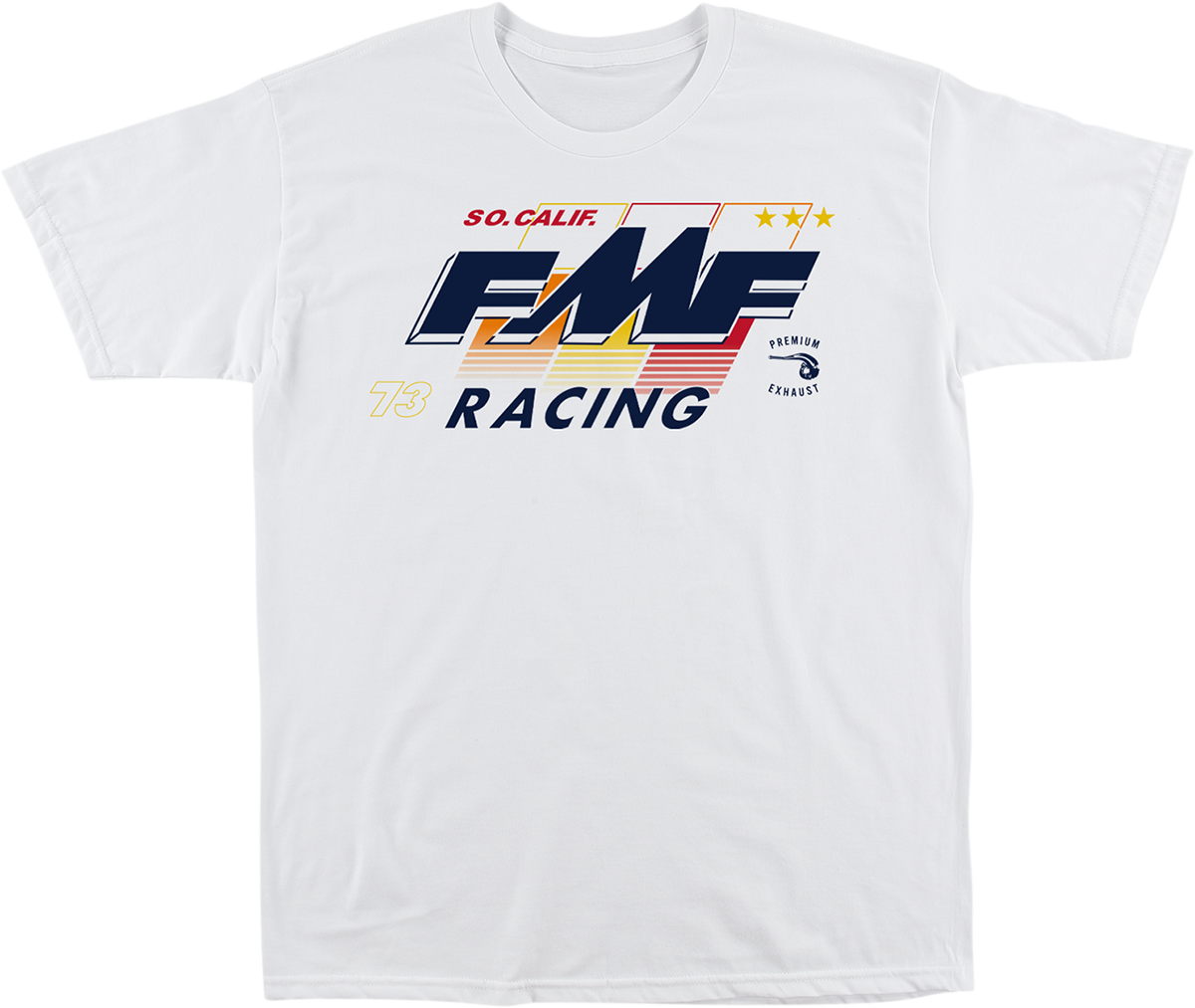 FMF Retro T-Shirt - White - Large FA20118909WHTLG 3030-19711