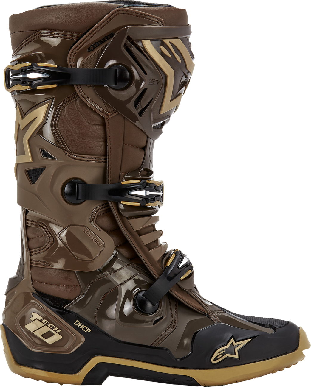 ALPINESTARS Limited Edition Squad '23 Tech 10 Boots - Brown/Gold - US 11 2010020-839-11