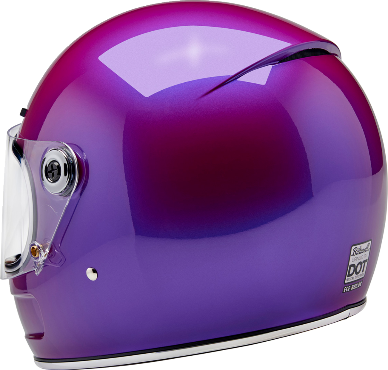 BILTWELL Gringo SV Helmet - Metallic Grape - Medium 1006-339-503