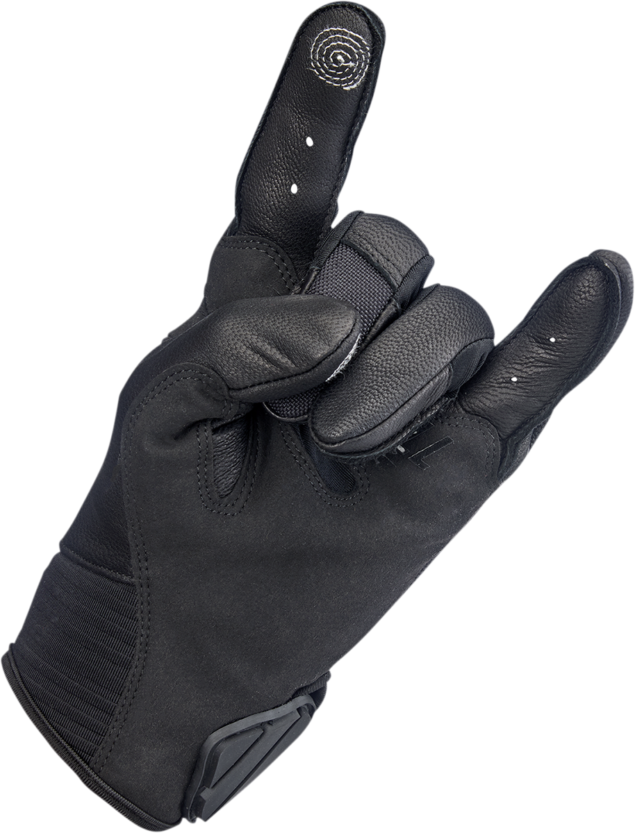 BILTWELL Bridgeport Gloves - Black Out - Small 1509-0101-302
