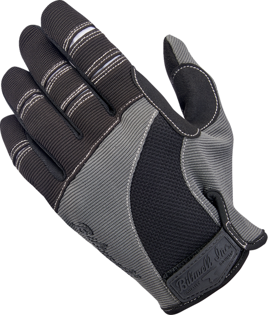 BILTWELL Moto Gloves - Gray/Black - Medium 1501-1101-003