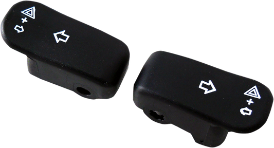 DRAG SPECIALTIES Turn Signal Switch Extension Caps - '96+ - Black 77448
