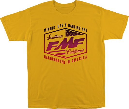 FMF Industry T-Shirt - Gold - 2XL FA22118911GLD2X 3030-22460