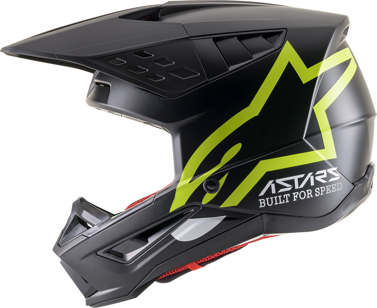 ALPINESTARS SM5 Helmet - Compass - Matte Black/Yellow Fluo - 2XL 8303321-1559-2X