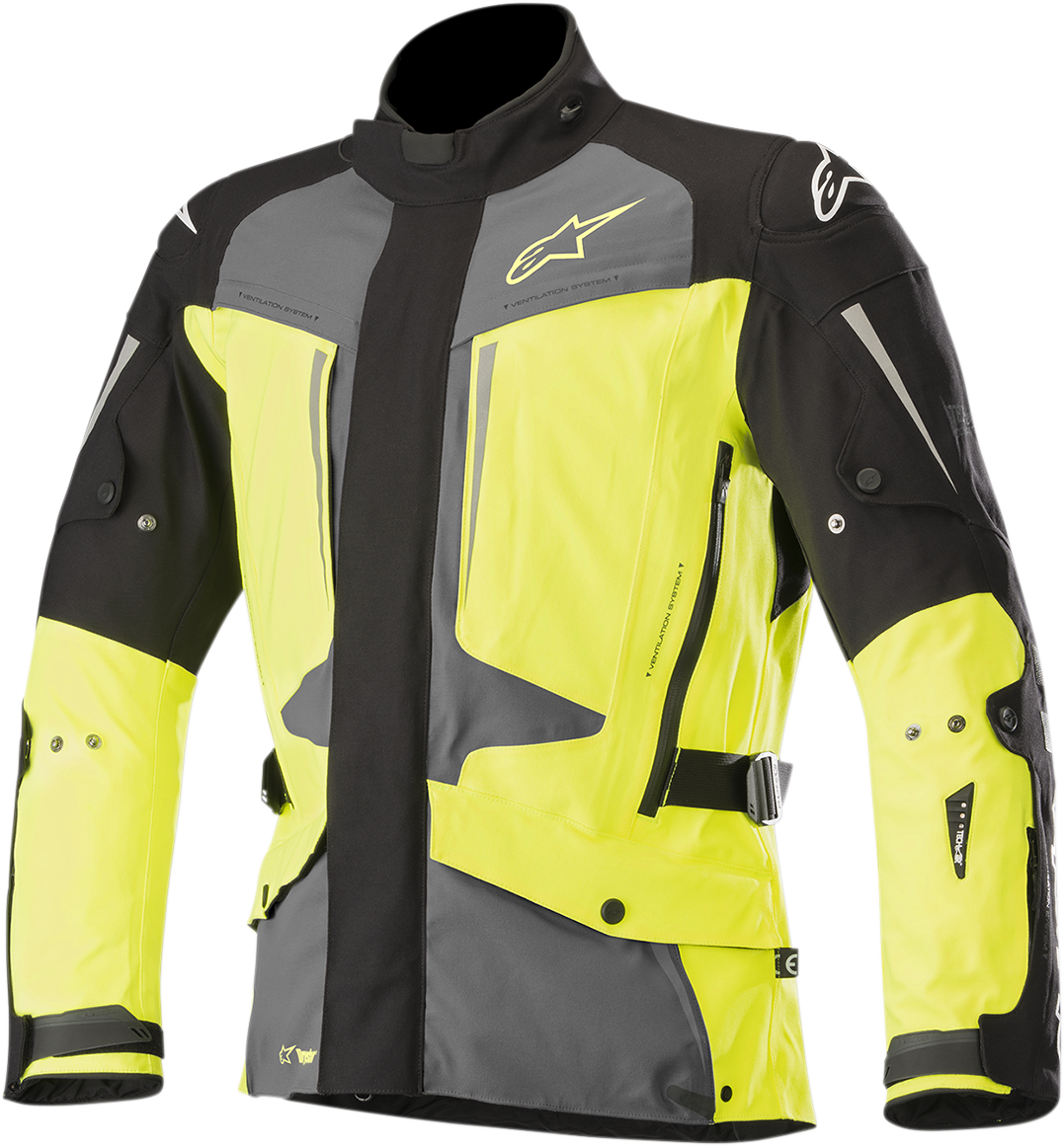 ALPINESTARS Yaguara Drystar® Jacket - Black/Gray/Yellow - XL 3203218-1015-XL