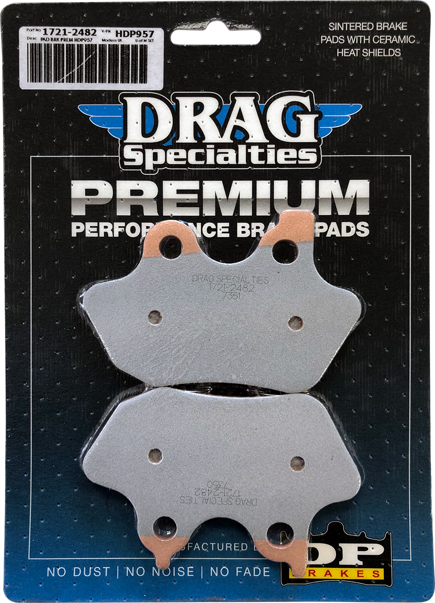 DRAG SPECIALTIES Sintered Brake Pads - Harley-Davidson HDP957