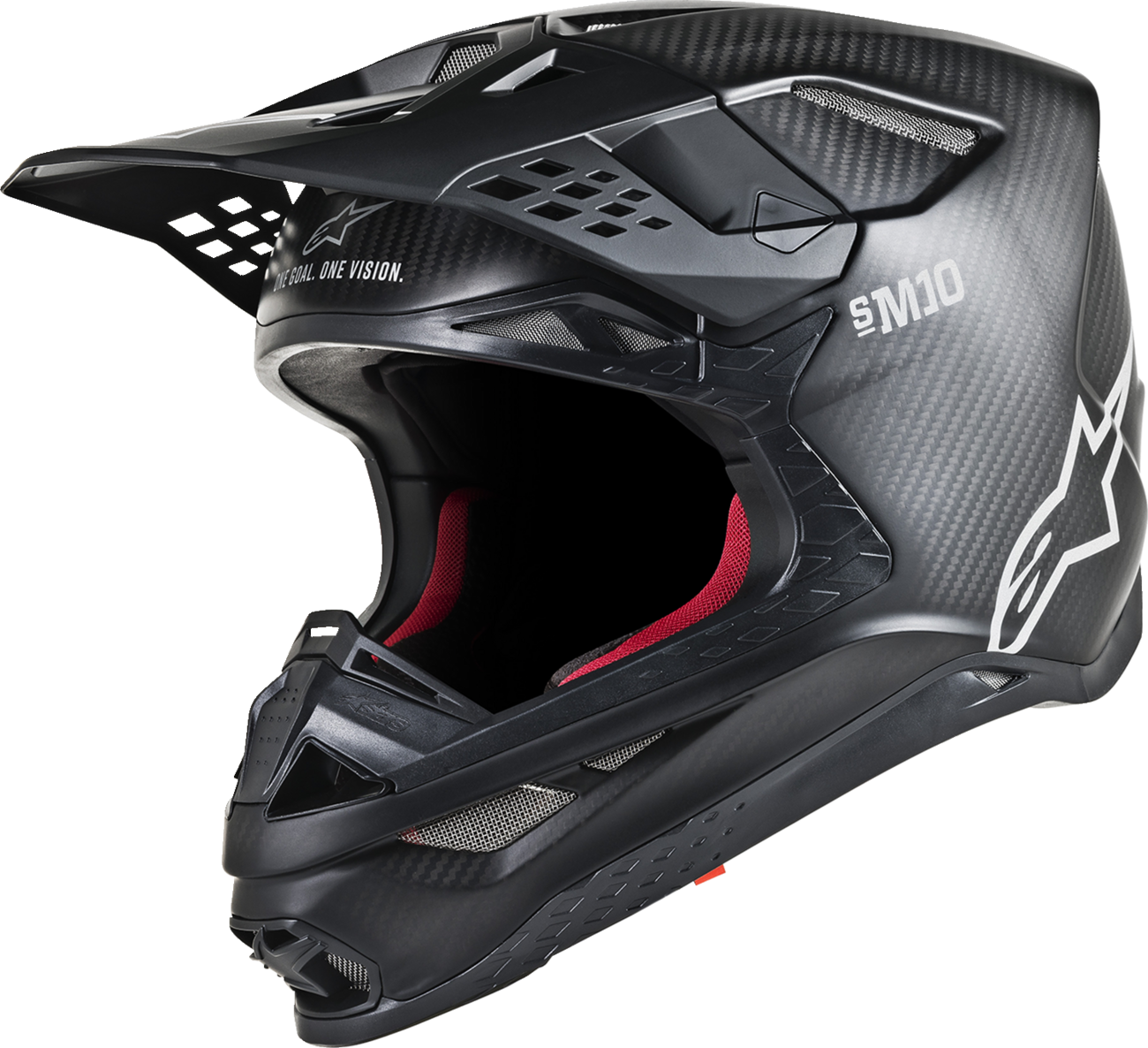 ALPINESTARS Supertech M10 Helmet - MIPS® - Gloss Black/Carbon - XS 8300319-1188-XS