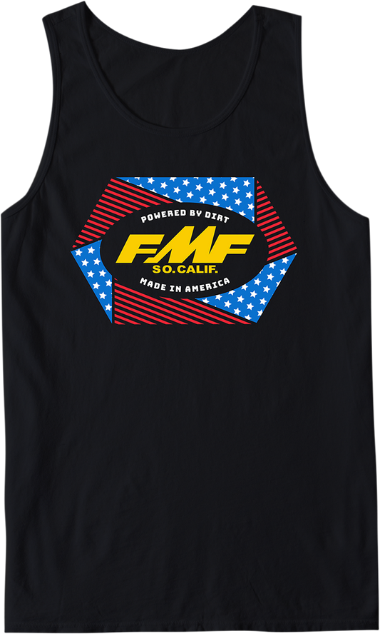 FMF Geometry Tank Shirt - Black - Small SU21123900BKSM 3030-20721