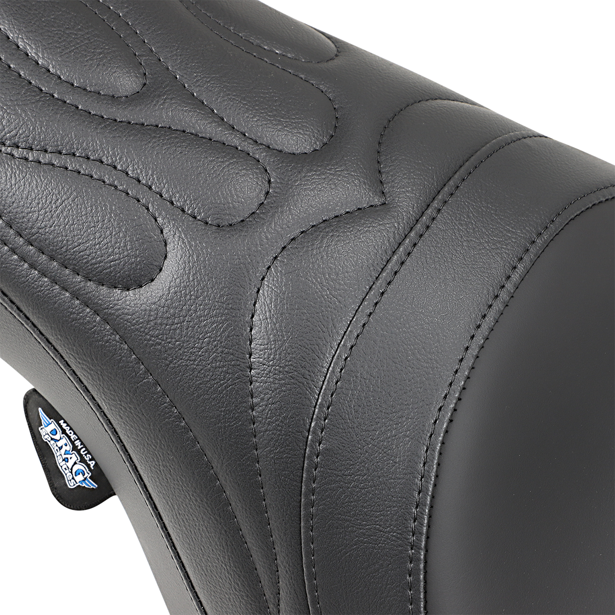 DRAG SPECIALTIES Predator Seat - Flame Stitched - FLHR/FLHX '99-'07 0801-0213