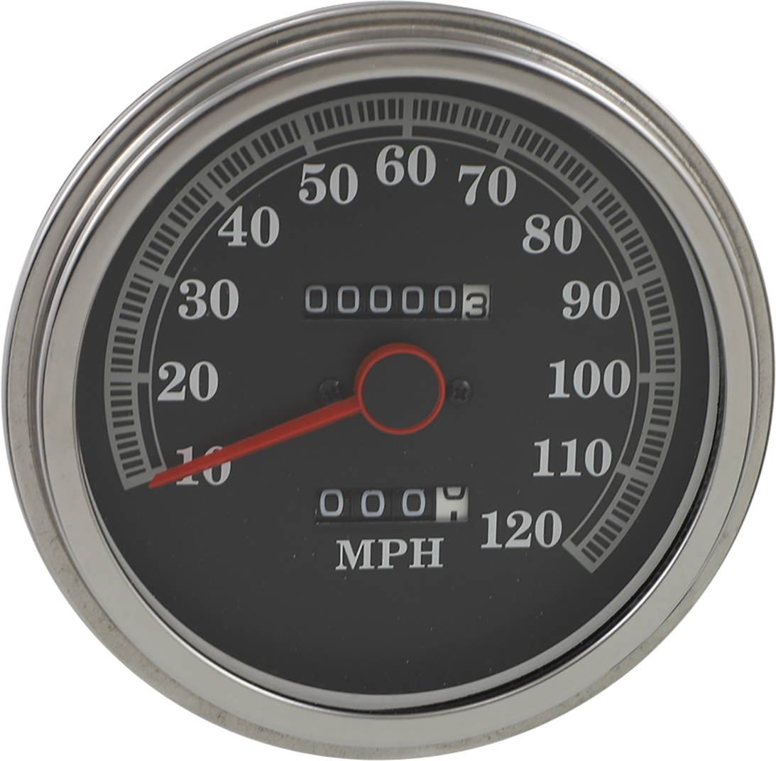 DRAG SPECIALTIES FL-Style 2240:60 Speedometer - '89-'95 Face NO RESET KNOB OR HARDWARE 72423M