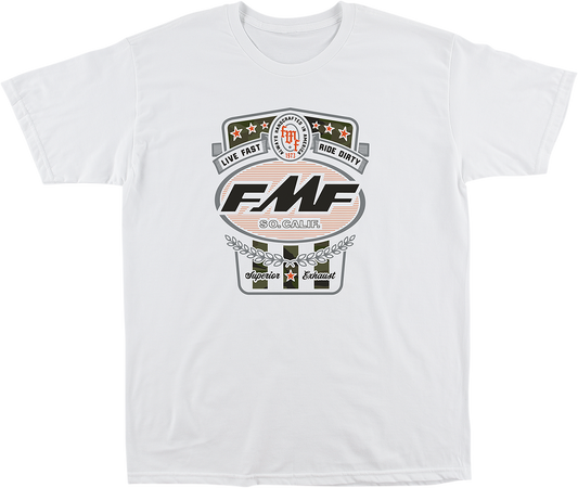 FMF Victory T-Shirt - White - 2XL FA21118910WH2X 3030-21306
