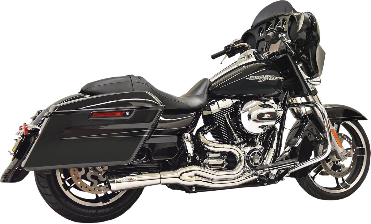 BASSANI XHAUST Road Rage II 2-Into-1 Mid-Length Exhaust System - Chrome 1F62C