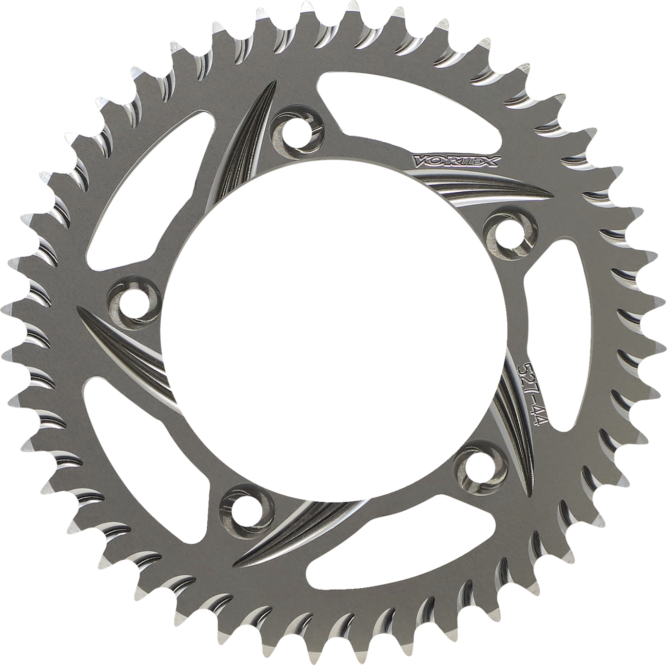 VORTEX Aluminum Sprocket - Silver - Rear - 44 Tooth 527-44