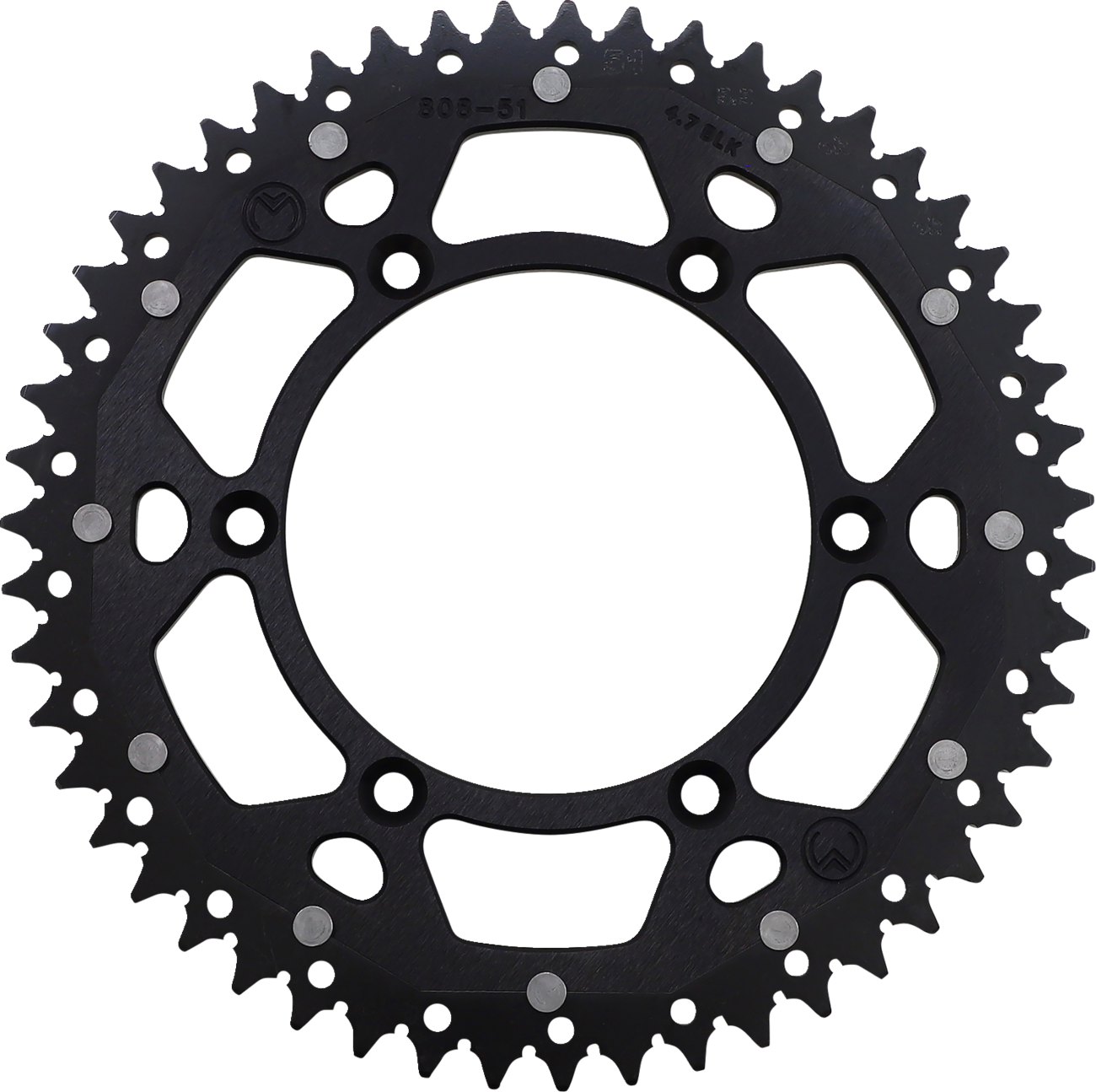 MOOSE RACING Dual Sprocket - Black - 51 Tooth 1210-808-51-10X