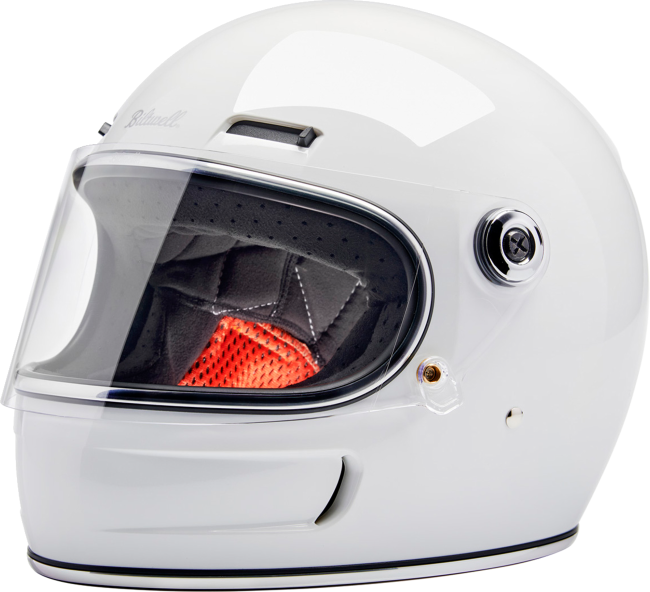 BILTWELL Gringo SV Helmet - Gloss White - Large 1006-104-504