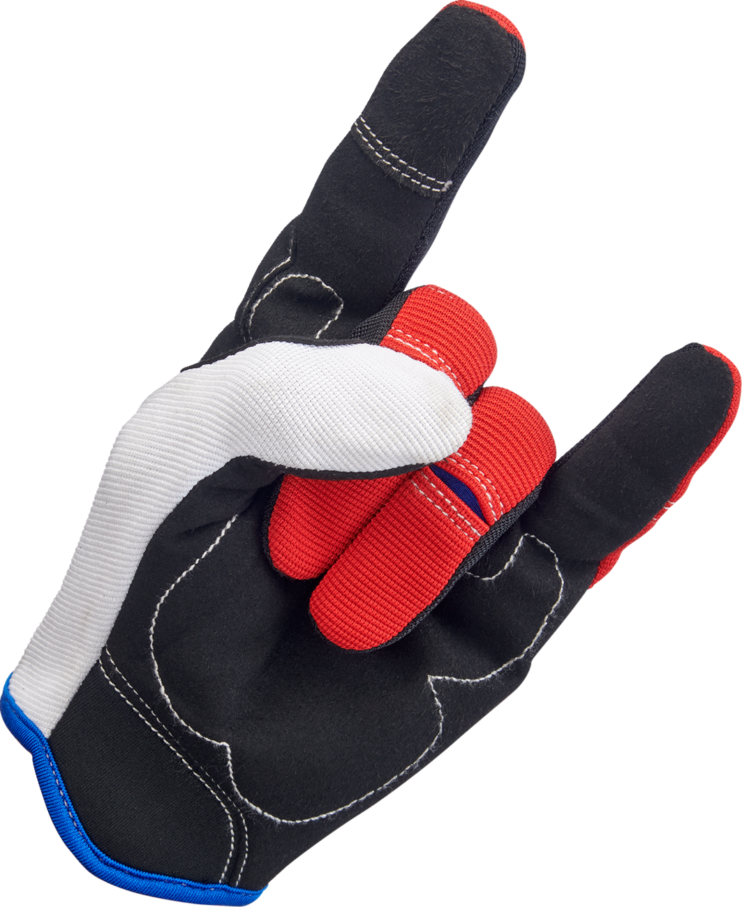 BILTWELL Moto Gloves - Red/White/Blue - 2XL 1501-1208-006