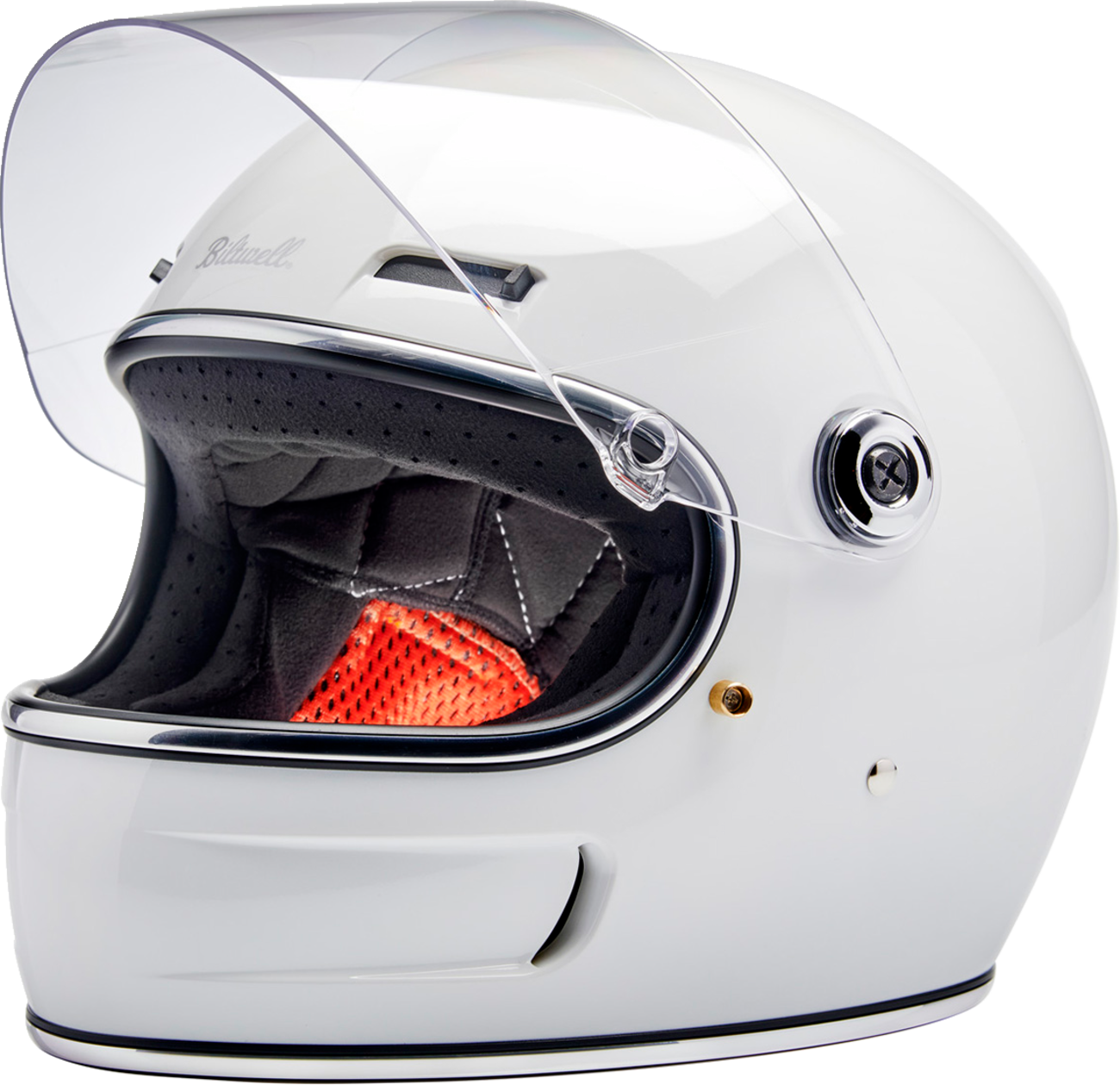 BILTWELL Gringo SV Helmet - Gloss White - Large 1006-104-504
