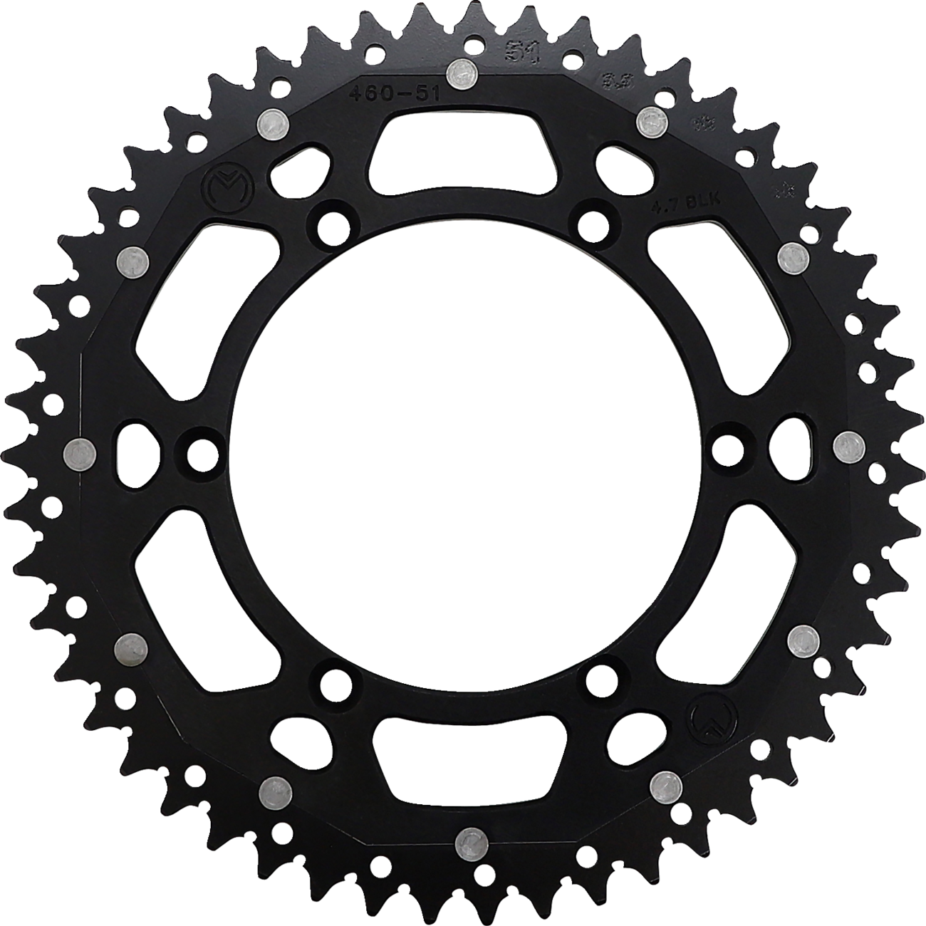 MOOSE RACING Dual Sprocket - Black - 51 Tooth 1210-460-51-10X