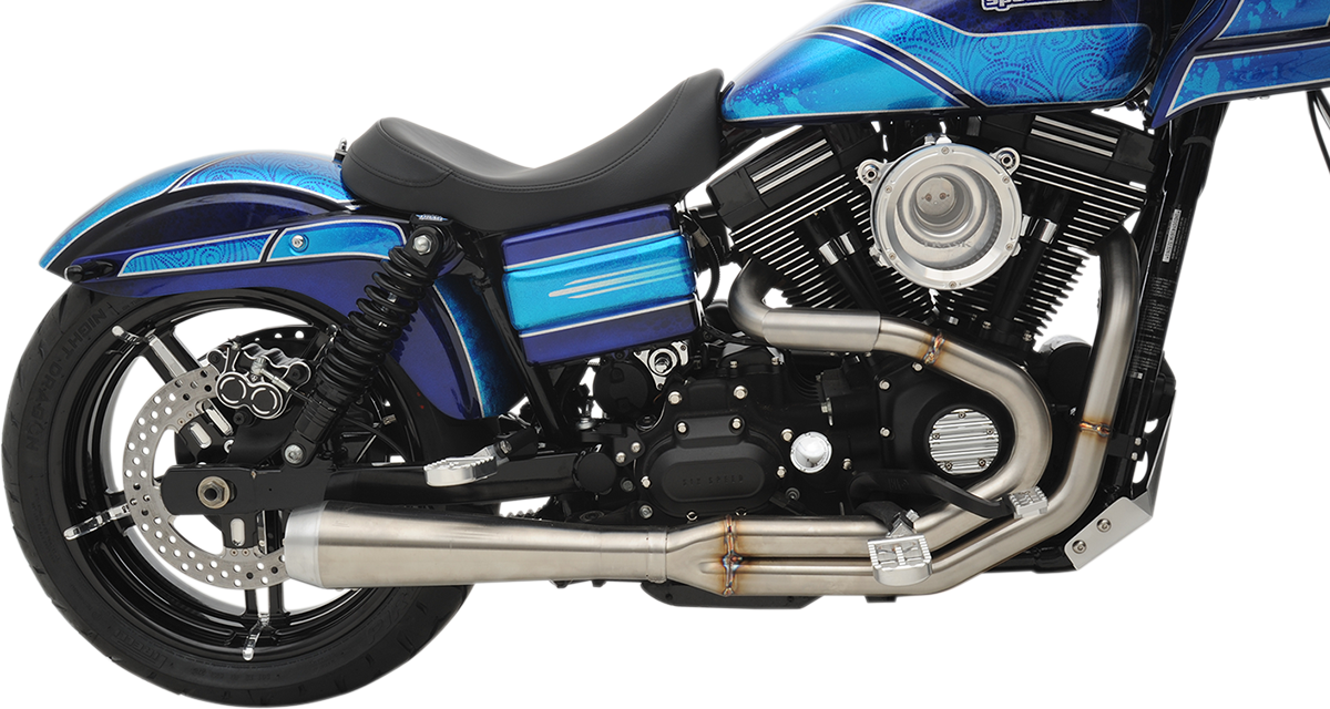 BASSANI XHAUST Road Rage 3 Exhaust - Stainless  1991-2017 Dyna /Fat Bob 1D1SS