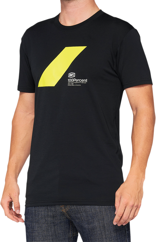 100% Athol Tech T-Shirt - Black - Large 35025-001-12