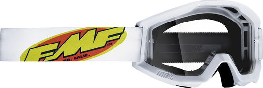 FMF PowerCore Goggles - Core - White - Clear F-50050-00005 2601-3182