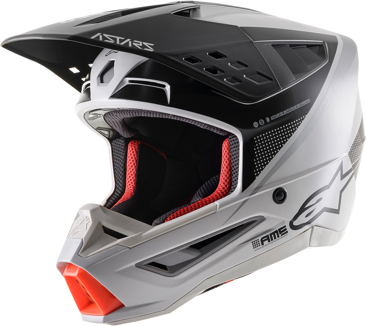 ALPINESTARS SM5 Helmet - Rayon - Gray/Black/Silver - XS 8304121-928-XS