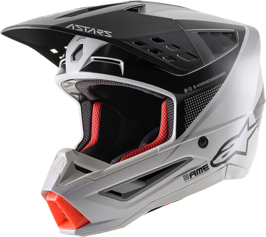 ALPINESTARS SM5 Helmet - Rayon - Gray/Black/Silver - Medium 8304121-928-MD