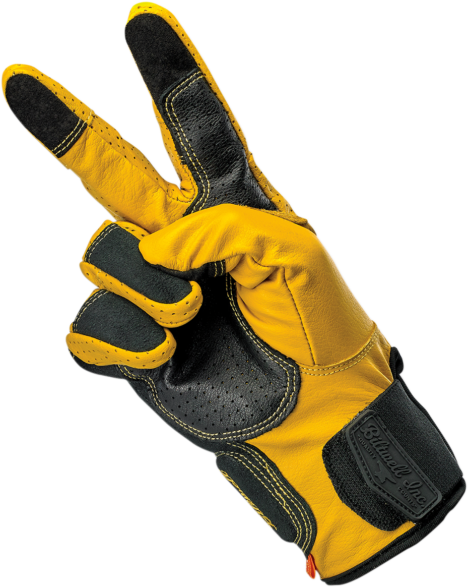 BILTWELL Borrego Gloves - Gold/Black - 2XL 1506-0701-306