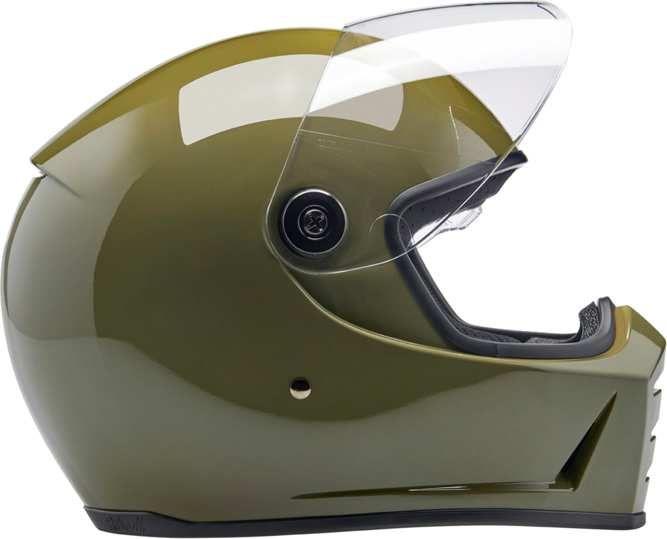 BILTWELL Lane Splitter Helmet - Gloss Olive Green - XS 1004-154-501