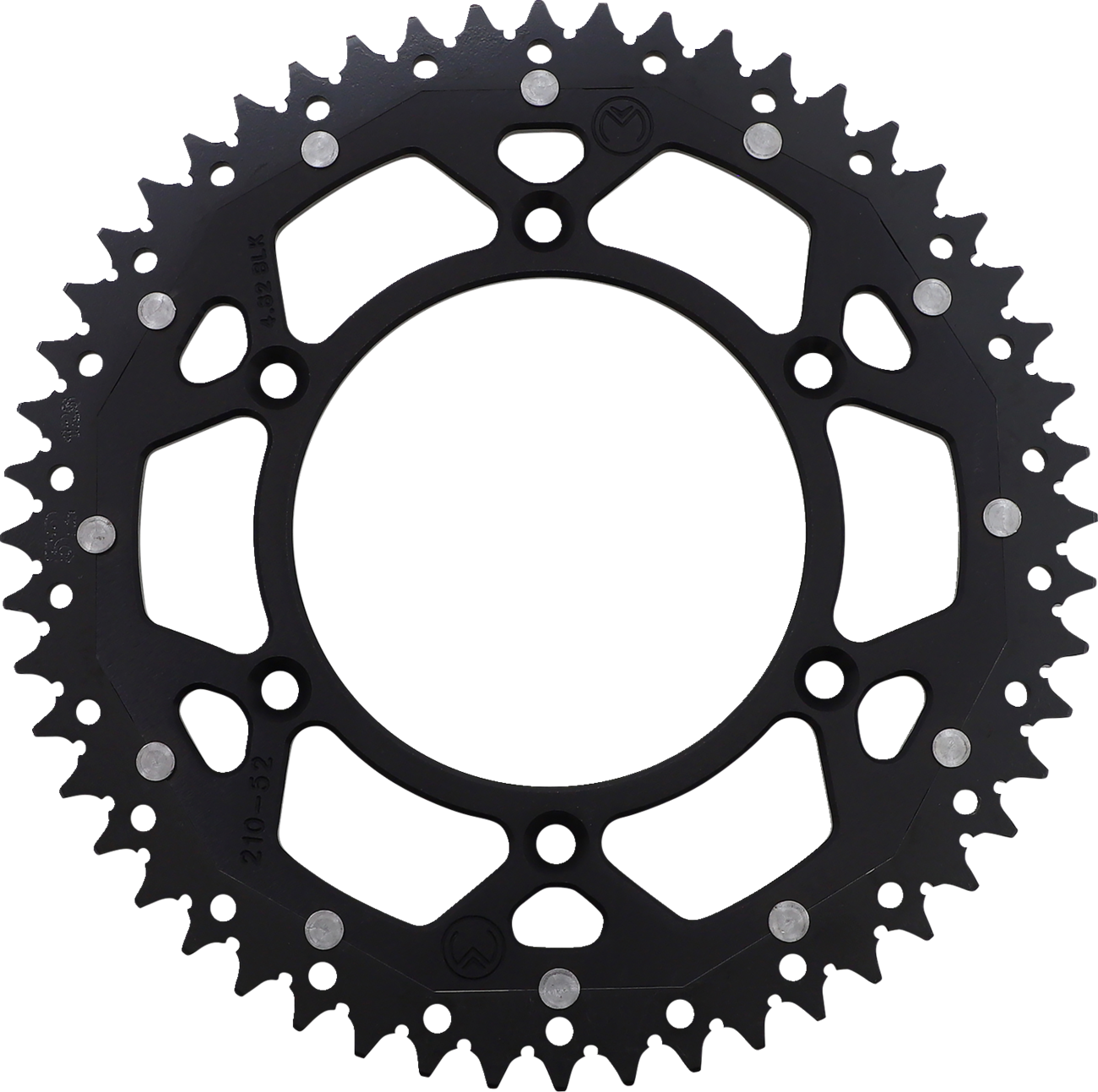 MOOSE RACING Dual Sprocket - Black - 52 Tooth 1210-210-52-10X