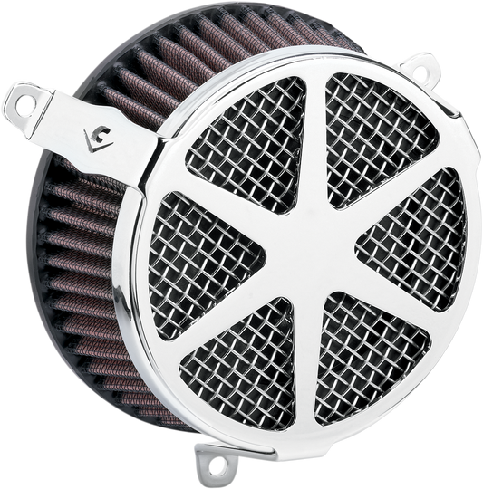 COBRA Spoke Air Filter - Chrome - XL 606-0103-04