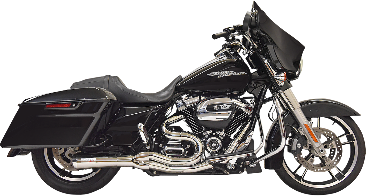 BASSANI XHAUST Road Rage II 2-Into-1 Mid-Length Exhaust System - Chrome 1F72C