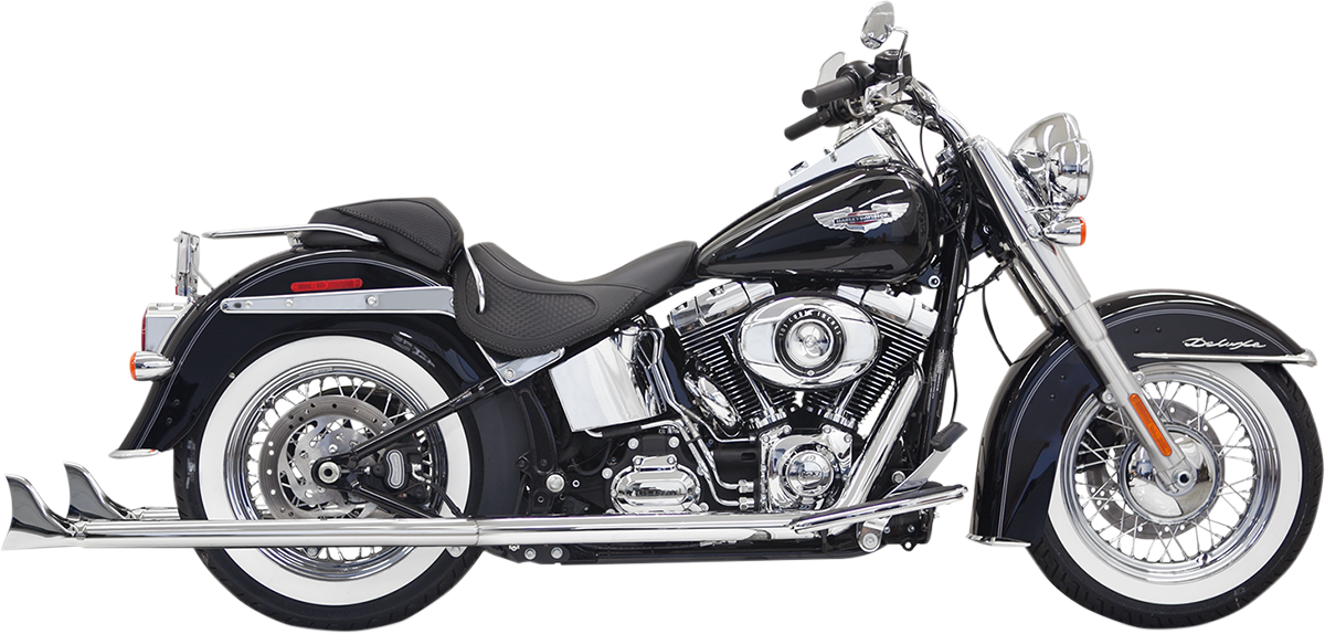 BASSANI XHAUST Fishtail Exhaust with Baffle - 36" - Softail 1S66E-36