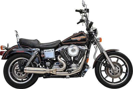 BASSANI XHAUST 2-into-1 Ripper Exhaust System with Super Bike Muffler - Stainless Steel 1D8SS