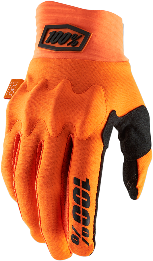 100% Cognito Gloves - Fluo Orange/Black - Small 10014-00010