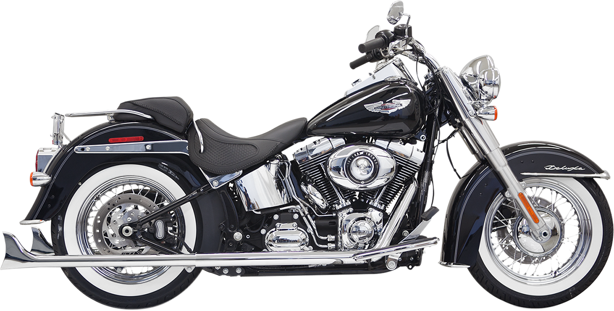 BASSANI XHAUST Fishtail Exhaust - 33" Dual Exhaust System — without Baffles Softail 1S26E-33