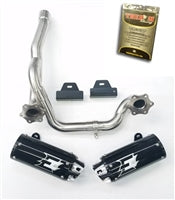 Empire industries can am outlander max dual slip on exhaust with the bomb racing tuner