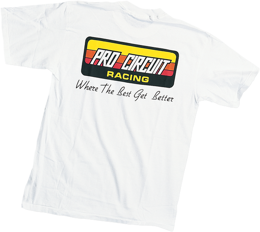 PRO CIRCUIT Original Logo T-Shirt - White - Large PC0118-0130