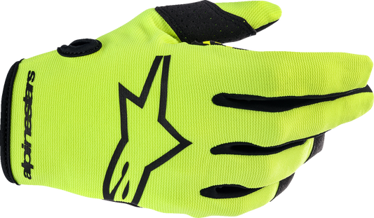 ALPINESTARS Youth Radar Gloves - Fluo Yellow/Black - Small 3541823-551-S