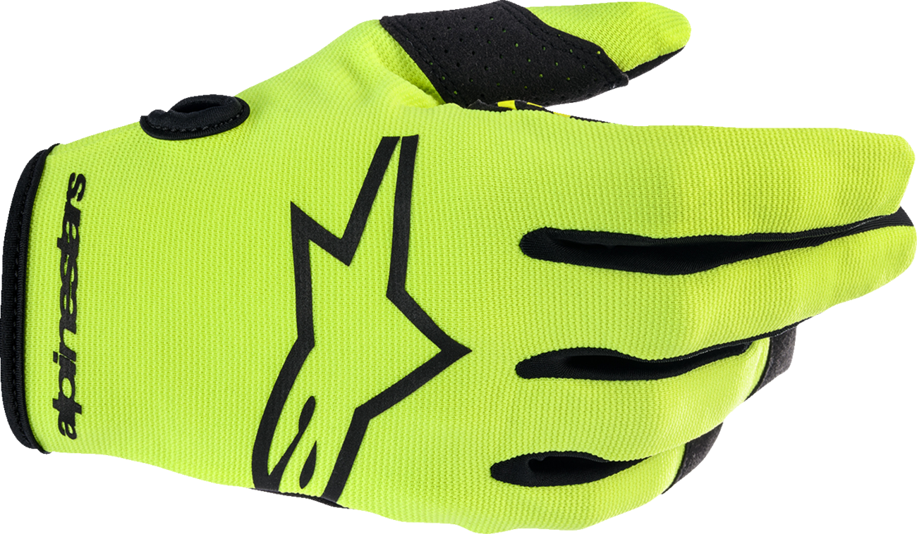 ALPINESTARS Youth Radar Gloves - Fluo Yellow/Black - Small 3541823-551-S